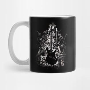 Guitar Collage Mug